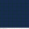 14" End of Bolt Piece - CLEARANCE All About Plaids Tweed C639 Blue - Riley Blake Designs - Blue with Green Plaid - Quilting Cotton Fabric