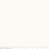 24" End of Bolt - Bee Cross Stitch on Cloud C747 Cottage - Riley Blake -  Aqua Blue Xs on Off-White - Lori Holt - Quilting Cotton Fabric