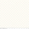 Fat Quarter End of Bolt -Bee Cross Stitch on Cloud C747 Cottage - Riley Blake -  Aqua Blue Xs on Off-White-Lori Holt  Quilting Cotton Fabric