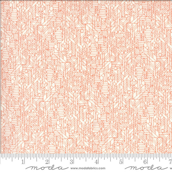 Fat Quarter End of Bolt - CLEARANCE Cider Honey Crisp 30648 Pumpkin Cookies - Moda Fabrics - Orange Off-White - Quilting Cotton Fabric