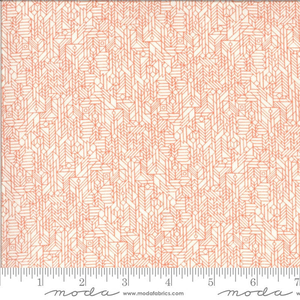 Fat Quarter End of Bolt - CLEARANCE Cider Honey Crisp 30648 Pumpkin Cookies - Moda Fabrics - Orange Off-White - Quilting Cotton Fabric