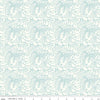 34" End of Bolt - Riptide Gnarly Waves C10302 Cream  - Riley Blake Designs - Swirly Lines Swirls Blue on Cream - Quilting Cotton Fabric