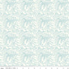 12" End of Bolt - Riptide Gnarly Waves C10302 Cream  - Riley Blake Designs - Swirly Lines Swirls Blue on Cream - Quilting Cotton Fabric