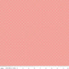 DEAL Gingham Gardens Plus C10357 Coral - Riley Blake Designs - Geometric Cream Plus Signs on Orange Pink - Quilting Cotton Fabric