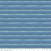 SALE Riptide Stripes C10304 Denim  - Riley Blake Designs - Ocean Sea Irregular Striped Stripe Blue Green - Quilting Cotton Fabric