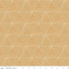 Fat Quarter End of Bolt - SALE Rocky Mountain Wild Peaks C10294 Golden - Riley Blake - Geometric Triangle Gold - Quilting Cotton Fabric