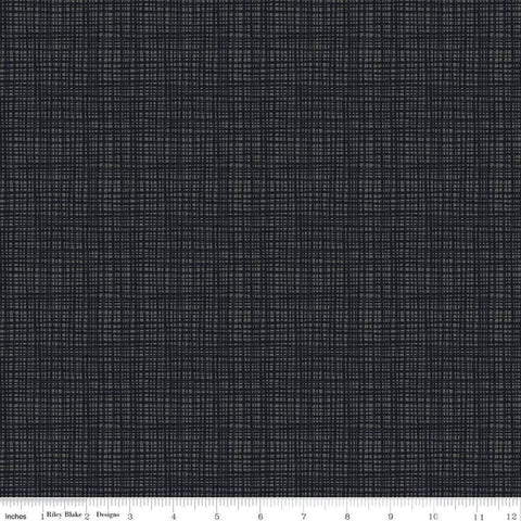 19" End of Bolt - Oh Happy Day! Texture C10319 Charcoal - Riley Blake - Tone-on-Tone Irregular Grid Dark Gray - Quilting Cotton Fabric