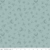 23" End of Bolt - Riptide Fossils C10301 Seafoam - Riley Blake Designs - Sea Ocean Sharks Teeth Names Green - Quilting Cotton Fabric
