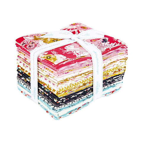 SALE Faith, Hope and Love Fat Quarter Bundle 21 pieces - Riley Blake Designs - Pre cut Precut - Flowers Floral - Quilting Cotton Fabric