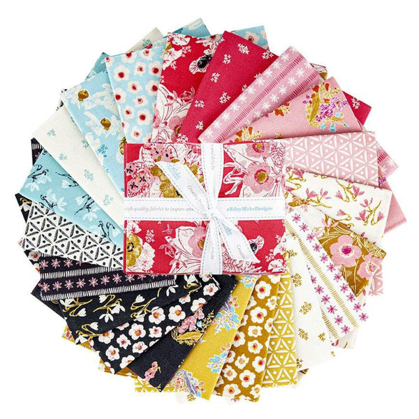SALE Faith, Hope and Love Fat Quarter Bundle 21 pieces - Riley Blake Designs - Pre cut Precut - Flowers Floral - Quilting Cotton Fabric