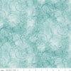Painter's Watercolor Swirl Aqua Tone-on-Tone Blender Fabric - Riley Blake Quilting Cotton Fabric