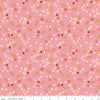 17" End of Bolt - Stardust Floral SC10503 Peony SPARKLE - Riley Blake Fabrics - Flowers Antique Gold SPARKLE Pink - Quilting Cotton Fabric