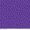 16" End of Bolt SALE Unicorn Kingdom Shooting Stars SC10473 Purple SPARKLE - Riley Blake - Star Silver SPARKLE  - Quilting Cotton Fabric