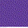 16" End of Bolt SALE Unicorn Kingdom Shooting Stars SC10473 Purple SPARKLE - Riley Blake - Star Silver SPARKLE  - Quilting Cotton Fabric