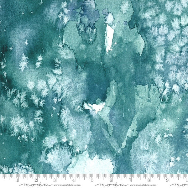 SALE Sunshine Soul Flow 8433 Jadeite - Moda Fabrics - Abstract Turquoise Blue Green - Quilting Cotton Fabric