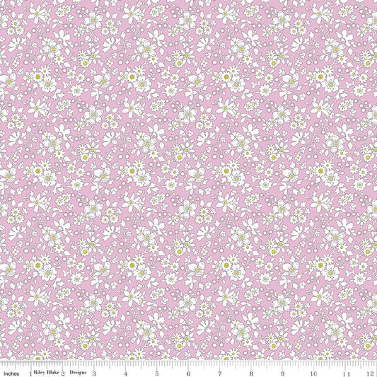 SALE 34" End of Bolt - The Deco Dance Collection Maddsie Silhouette A - 04775922A - Riley Blake - Flowers Liberty Fabrics - Quilting Fabric