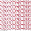 Fat Quarter End of Bolt - SALE Holly Holiday Tiles C10885 Pink - Riley Blake - Christmas Geometric Red Pink on White - Quilting Cotton