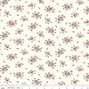 15" End of Bolt - Exquisite Blooms SC10703 Cream SPARKLE - Riley Blake Designs - Floral Flowers Roses Gold SPARKLE - Quilting Cotton
