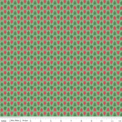 31" End of Bolt - SALE The Merry and Bright Collection Festive Firs A 04775932 - Riley Blake - Christmas - Liberty Fabrics - Cotton Fabric