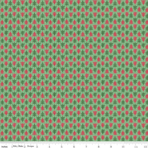 31" End of Bolt - SALE The Merry and Bright Collection Festive Firs A 04775932 - Riley Blake - Christmas - Liberty Fabrics - Cotton Fabric