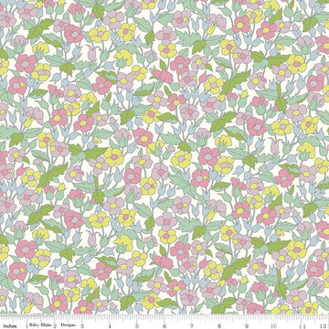 9" End of Bolt - DEAL The Carnaby Collection Daydream Picadilly Poppy C 04775941 - Riley Blake - Floral - Liberty Fabrics - Quilting Cotton