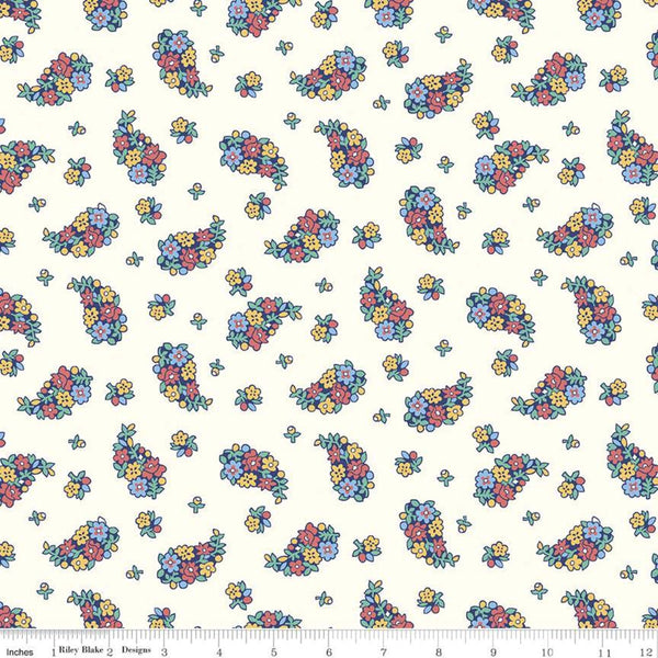 SUPER DEAL BTY! The Carnaby Collection Bohemian Brights Portobello Paisley D 04775942 - Riley Blake - Liberty Fabrics - Quilting Cotton