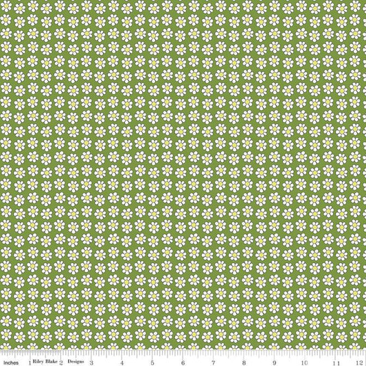 15" End of Bolt Piece - SALE The Carnaby Collection Daydream Daisy Dot B 04775946 Riley Blake Floral Flowers Liberty Fabrics Quilting Cotton