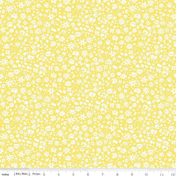 Fat Quarter End of Bolt - The Carnaby Collection Daydream Bloomsbury Silhouette C 04775950 - Riley Blake - Liberty Fabric - Quilting Cotton