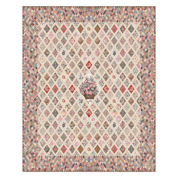 SALE Jane Austen Coverlet Boxed Quilt Kit KT-17450 - Riley Blake - Includes Fabric Pattern Acrylic Template Keepsake Box - Licensed Product