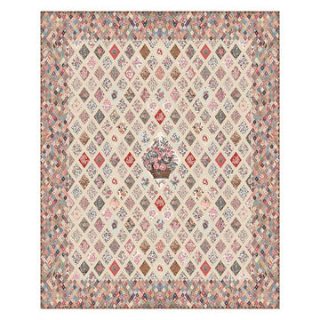 SALE Jane Austen Coverlet Boxed Quilt Kit KT-17450 - Riley Blake - Includes Fabric Pattern Acrylic Template Keepsake Box - Licensed Product