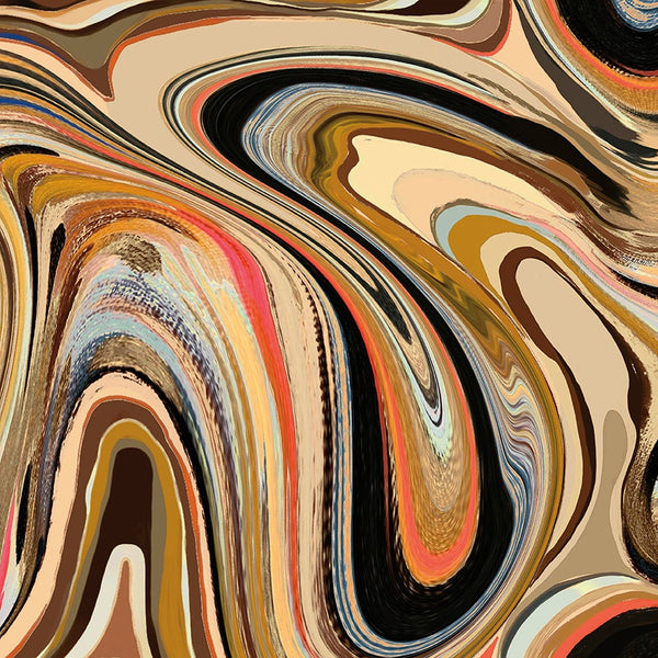 9" End of Bolt - SALE KNIT Marble KD11240 Cream  - Riley Blake Designs - Swirls - Digitally Printed Jersey KNIT Cotton Stretch Fabric