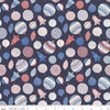 SUPER SALE! Fat Quarter End of Bolt - The Merry & Bright Collection Bauble Bonanza B 04775929 - Riley Blake -Christmas-Liberty-Cotton