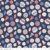 SUPER DEAL! Fat Quarter End of Bolt - The Merry & Bright Collection Bauble Bonanza B 04775929 - Riley Blake -Christmas-Liberty-Cotton