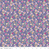 13" End of Bolt Piece - DEAL Lucy June Stems C11224 Plum - Riley Blake Designs - Floral Flowers Purple - Quilting Cotton Fabric