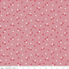 SALE Stitch Houndstooth C10934 Cayenne - Riley Blake - Floral Flowers on Houndstooth Red White - Lori Holt - Quilting Cotton Fabric