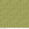 16" End of Bolt - SALE Primrose Hill Meadow C11064 Olive - Riley Blake Designs - Floral Flowers Tone-on-Tone - Quilting Cotton Fabric