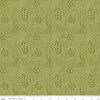 11" End of Bolt - SALE Primrose Hill Meadow C11064 Olive - Riley Blake Designs - Floral Flowers Tone-on-Tone - Quilting Cotton Fabric