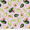 CLEARANCE 30" End of Bolt - Lucy June Avocados C11223 Pink - Riley Blake Designs - Quilting Cotton Fabric