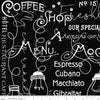 22" End of Bolt - SALE Coffee Chalk Cafe Blackboard C11035 Black - Riley Blake Designs - Chalkboard Text Icons - Quilting Cotton Fabric