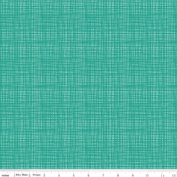 SALE Texture C610 Rainforest by Riley Blake Designs - Sketched Tone-on-Tone Irregular Grid Green - Quilting Cotton Fabric