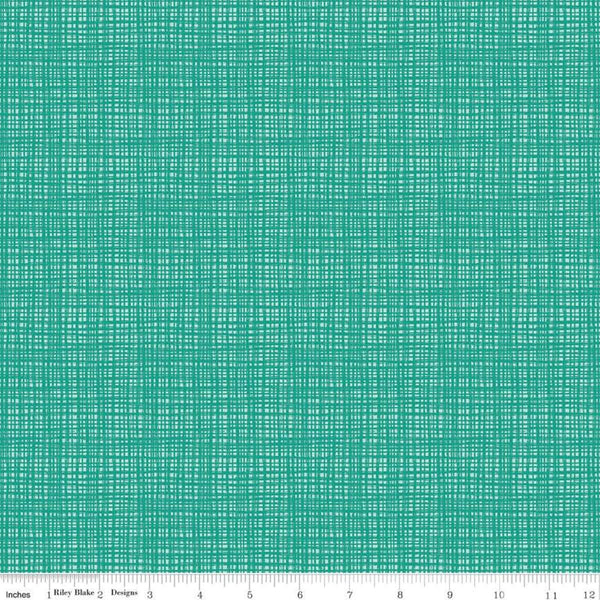 SALE Texture C610 Rainforest by Riley Blake Designs - Sketched Tone-on-Tone Irregular Grid Green - Quilting Cotton Fabric