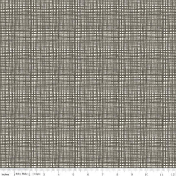 10" End of Bolt - SALE Texture C610 Tweed - Riley Blake Designs - Sketched Tone-on-Tone Irregular Grid - Quilting Cotton Fabric