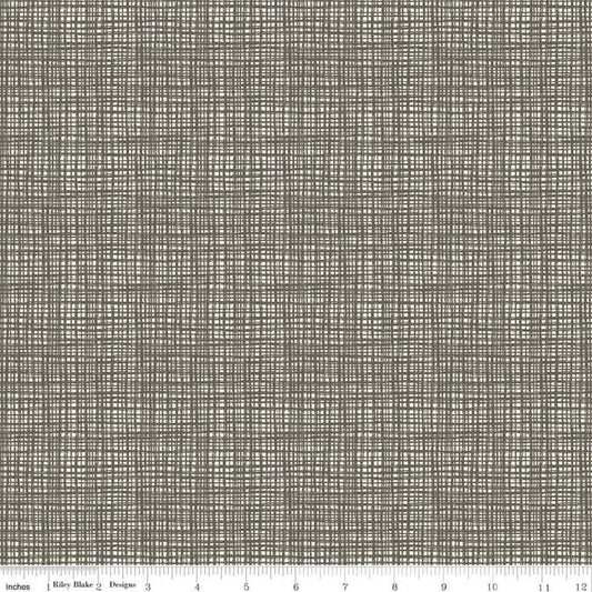 10" End of Bolt - SALE Texture C610 Tweed - Riley Blake Designs - Sketched Tone-on-Tone Irregular Grid - Quilting Cotton Fabric