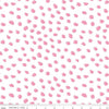 15" End of Bolt - KNIT Spots K10432 White - Riley Blake Designs - Two-Colored Overlapping Spots - Jersey KNIT Cotton Stretch Fabric