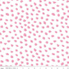 25" End of Bolt - CLEARANCE KNIT Spots K10432 White - Riley Blake Designs - Jersey KNIT Cotton Stretch Fabric