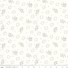 31" End of Bolt - DEAL Hush Hush Stem Gem C11160 - Riley Blake Designs - Low Volume Floral Flowers Dots Cream  - Quilting Cotton Fabric