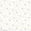 31" End of Bolt - SALE Hush Hush Stem Gem C11160 - Riley Blake Designs - Low Volume Floral Flowers Dots Cream  - Quilting Cotton Fabric