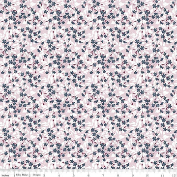 SALE Whimsical Romance Willow C11084 Pink - Riley Blake Designs - Floral Flowers - Quilting Cotton Fabric