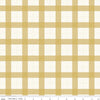25" End of Bolt - Gingham Foundry Gingham C11132 Honey - Riley Blake Designs - Plaid Gold Cream - Quilting Cotton Fabric