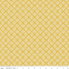 27" End of Bolt - SALE Community Patch C11104 Honey - Riley Blake Designs - Geometric Lattice Flowers - Quilting Cotton Fabric